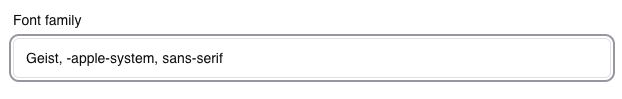 Admin → Settings → Branding → Font family